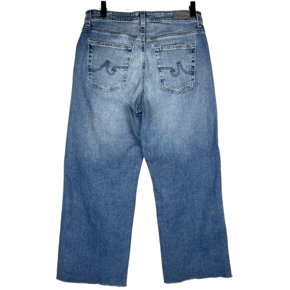 AG Adriano Goldschmied Womens Saige Wide Leg Crop Jeans in High-Rise Fit Size 28 - Picture 16 of 16
